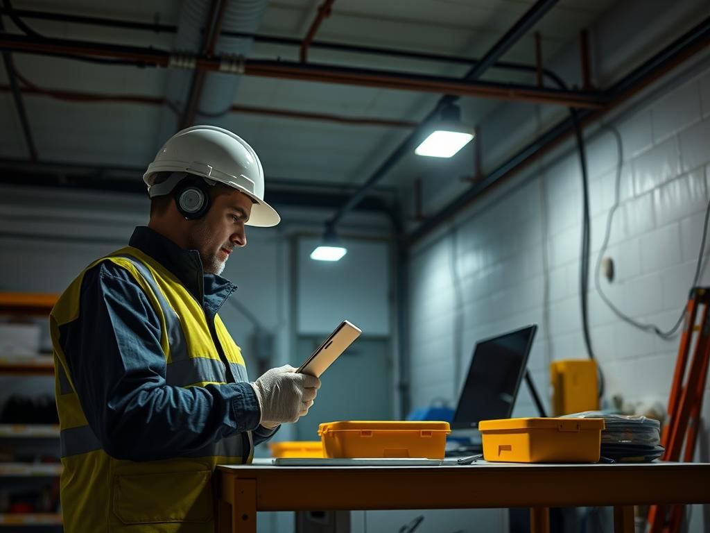 Gestione sicura di cavi elettrici volanti in ambienti di lavoro temporanei