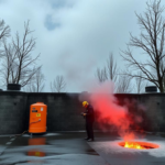 Procedura per isolare un’area in caso di fuoriuscita di liquido infiammabile