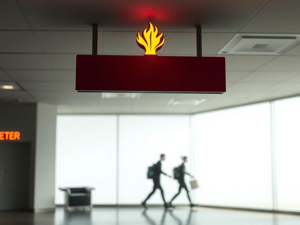 Sequenza corretta per evacuare un ufficio in caso di allarme incendio non confermato