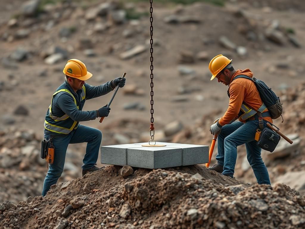 Gestione sicura di betoniere in pendenza su terreni instabili