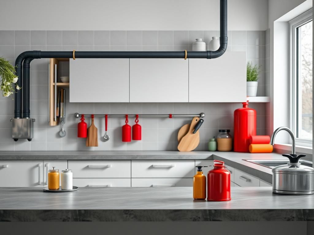 Gestione di emergenza per fuoriuscita di gas da tubi flessibili in cucina